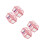 4Pièces Mini Plastique Rose Pour Et Jouets 9