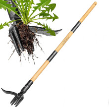 Stand Up Weed Puller with Long Handle, Heavy Duty Dandelion Removal Tool with Foot Pedal for Lawn and Garden