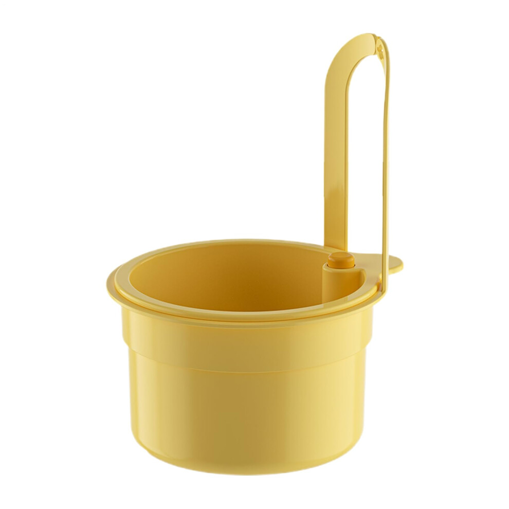 Kitchen Sink Strainer Basket With Press Dump Design For Food Waste, Vegetable And Fruit Residue, Yellow 9099447699848