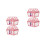 4Pièces Mini Plastique Rose Pour Et Jouets 5