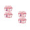 4Pièces Mini Plastique Rose Pour Et Jouets 4