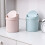 2Pcs Desktop Trash Cans Blue PP Small Household Waste Containers 9