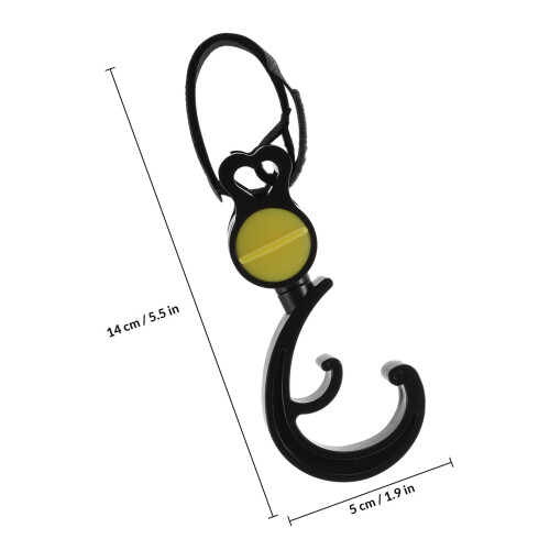 4Pièces Crochets Poussette Rouge ABS Pour Accessoires Solides 1