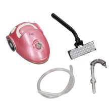 Aspirapolvere per case di bambole 1:12 Scala in metallo rosa per decorazioni per case di bambole