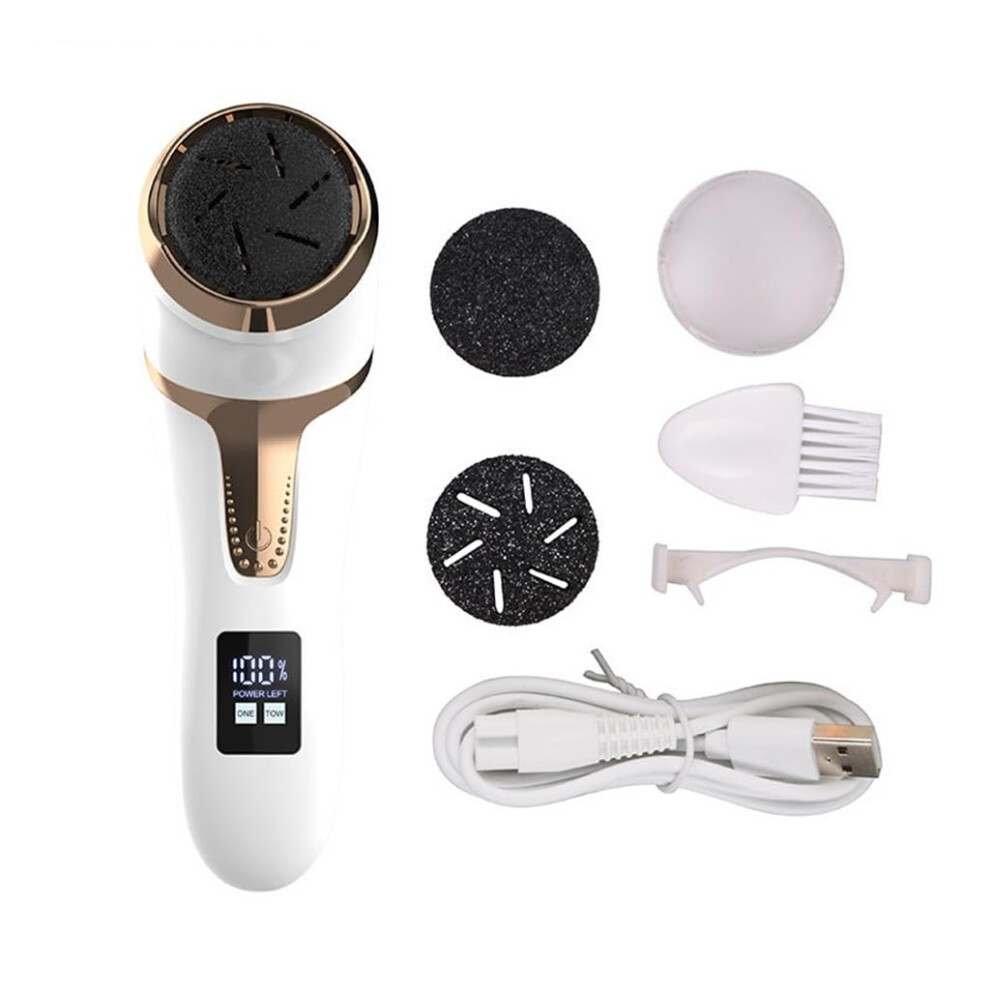 Electric Foot Grinder with 1500mAh Battery, Rechargeable Callus Remover for Dead Skin Removal