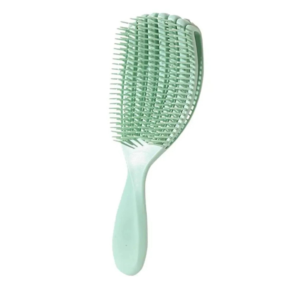 Unisex Pink Scalp Massage Detangling Brush For Wet And Dry Hair, Ergonomic Nonslip Grip, For Curly Thick