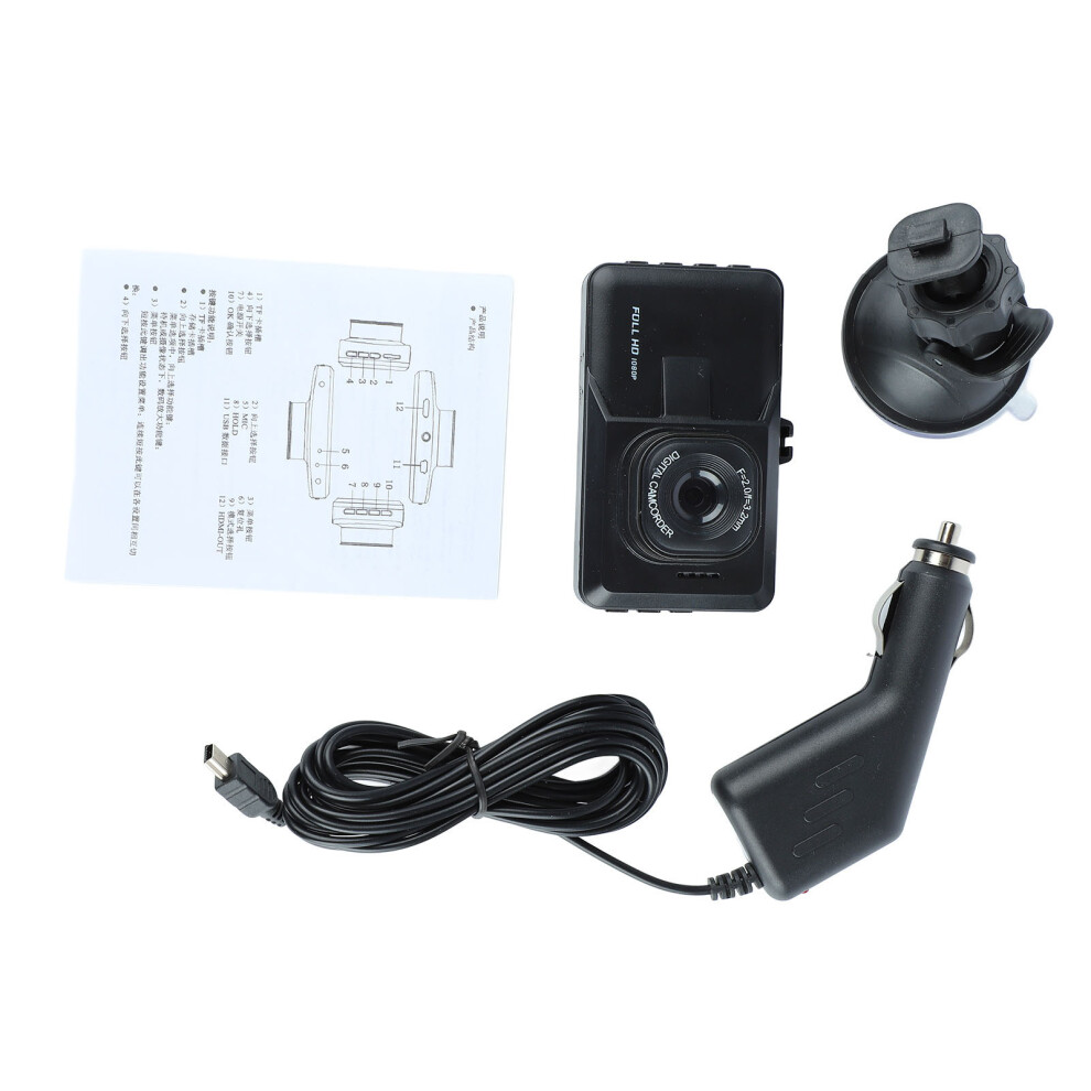 Vehicle Dash Cam Recorder With 160 Degree Wide Angle Lens And Full Glass Optics For Enhanced Clarity 9191629768646