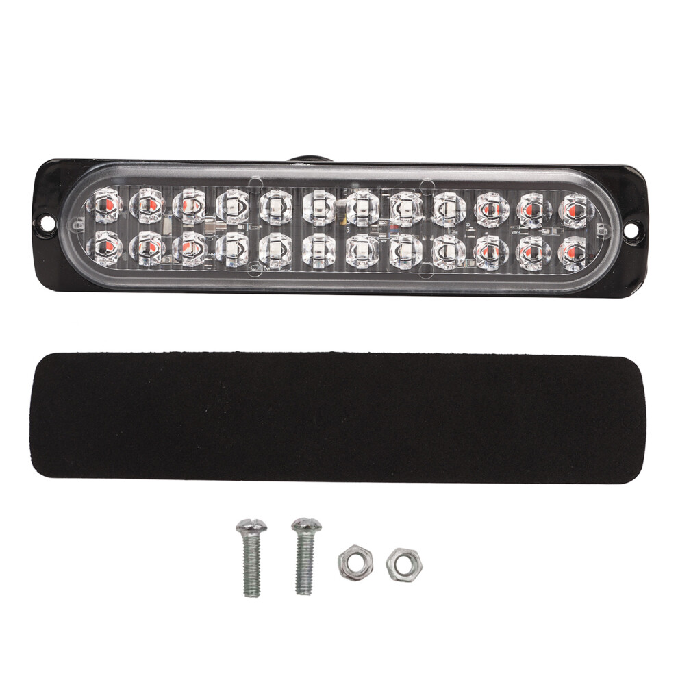 Hazard Strobe Beacon Ultra Slim Super Bright Led Aluminum Housing High Visibility Flashing Modes Easy Installation Weather Resistant Surface Light 9138057424485