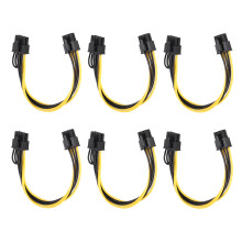 Voordelige voedingsadapter, PCIe 6-pins naar 8-pins voedingskabel voor computervoeding, voedingsaansluiting voor grafische adapter voor