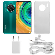 Green Android Smartphone Featuring WiFi Bluetooth FM Dual SIM HD Display Unlocked Mobile Phones Face Unlocked High Pixels Expandable Storage Large