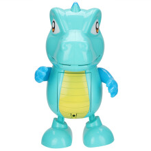Motorized Dinosaur Toy with Over 70+ Sounds and Reactions, Five Different Eye Colors, Light-Up Dancing Dino with Swinging Motion and Music, Immersive