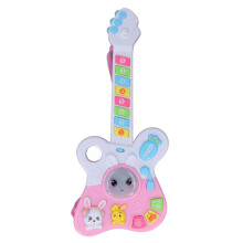 Multifunctional Kids Guitar Toy with LED Lights, Promotes Musical Learning and Visual Stimulation, Safe for Babies Ages 6 Months Up