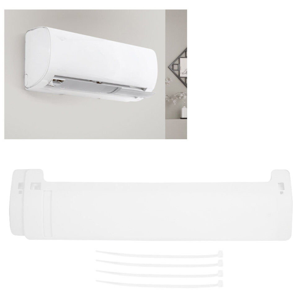 White Universal Fit Air Conditioning Deflector - Prevents Direct Cold Air Flow
