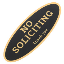 No Soliciting Auto-Adhésif Pour Jardin