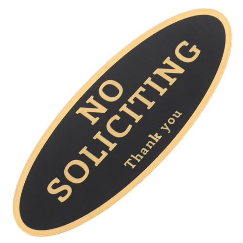 No Soliciting Auto-Adhésif Pour Jardin