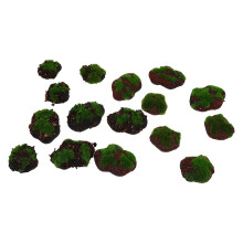 16Pcs Simulated Moss Stones For Plant Wall Microlandscape Ornaments