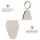 10Ensembles Porte-Clés Mdf DIY Sublimation Transfert Thermique 8