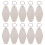10Ensembles Porte-Clés Mdf DIY Sublimation Transfert Thermique 6