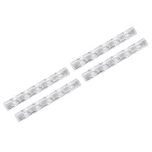 4St Transparante Acryl Nagelpenhouder Met 5 Groeven Voor Manicure