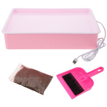 2Ensembles Kit Art De Sable Rose Pour Enfants Jeux Créatifs Et