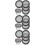 12Pièces Couvre-Seaux Pluie Fine Polyester Noir Réglable 8