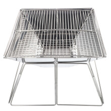 Grille De Barbecue En Acier Inoxydable Portable Pliable