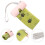 1Ensemble Distributeur Portable Déjections ABS Rose Durable 6