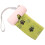 1Ensemble Distributeur Portable Déjections ABS Rose Durable 8