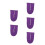 5Pièces -Plâtre Pieds Toes Violet Coton Sécurisé Ajustable 6