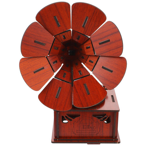 2 Ensembles Gramophone Bois 3D Éducatif Pour Enfants 2