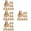 40 Pcs Paper Coffee Carrier Holders For Takeout Drinks Disposable 7
