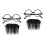 2 Sets Fake Mustache And Beard With Glasses Frame 6