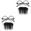 2 Sets Fake Mustache And Beard With Glasses Frame 5
