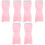 6 Pcs Portable Foldable Eyebrow Comb Steel Needle Brow Tool Pink 4