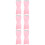 6 Pcs Portable Foldable Eyebrow Comb Steel Needle Brow Tool Pink 9