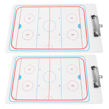 2Pcs White Erasable Hockey Coaching Boards for Kids Game Planning Use