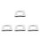 4Pcs Turntable Bearing Accessory For Rotating Display Shelf Lazy Susan 4