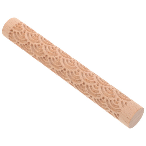 4Pcs Wooden Clay Texture Rollers for DIY Pottery and Sculpture
