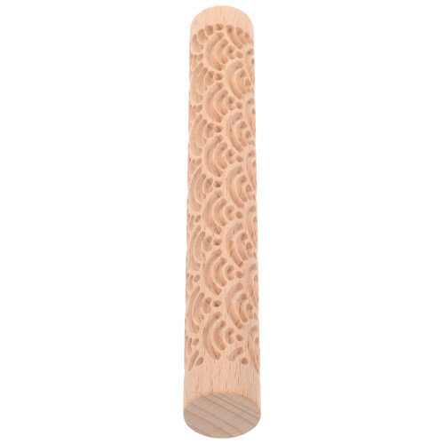 4Pcs Wooden Clay Texture Rollers for DIY Pottery and Sculpture 2