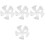 4pcs 14 Floor Fan White Plastic Blower Box 7
