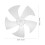 4pcs 14 Floor Fan White Plastic Blower Box 2