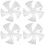 4pcs 14 Floor Fan White Plastic Blower Box 9