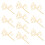 50Pcs High-Definition Golden Plastic Cake Inserts for Baby Shower 3