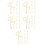 50Pcs High-Definition Golden Plastic Cake Inserts for Baby Shower 8