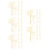 50Pcs High-Definition Golden Plastic Cake Inserts for Baby Shower 4