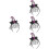 4Pcs Halloween Witch Hat Headband Hair Accessory 8