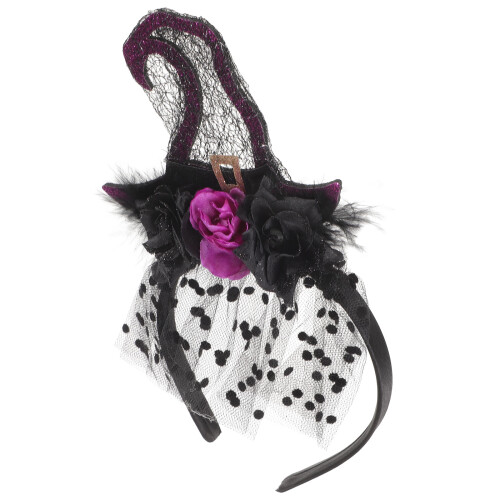 4Pcs Halloween Witch Hat Headband Hair Accessory 2