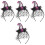 4Pcs Halloween Witch Hat Headband Hair Accessory 5