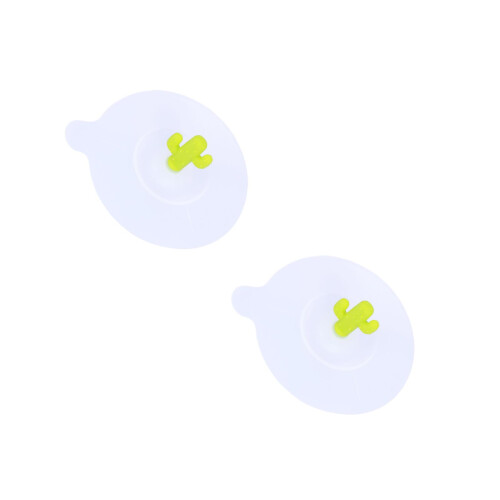 2Pcs Green Silicone Drink Cover Cactus Shape Cup Lid for Beverage Use 1