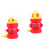 2 Pcs Red Plastic Squirt Toy For Water Play 4
